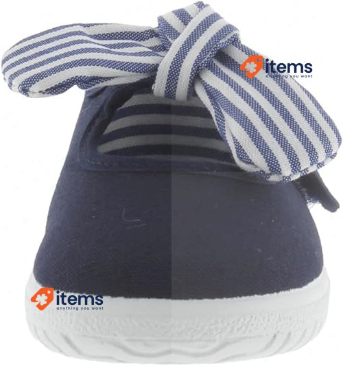 Victoria Mercedes Lona Pañuelo Unisex Baby Trainers Marino 4 Uk Child Ojal Mary