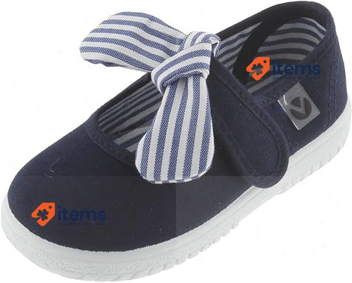 Victoria Mercedes Lona Pañuelo Unisex Baby Trainers Marino 4 Uk Child Ojal Mary