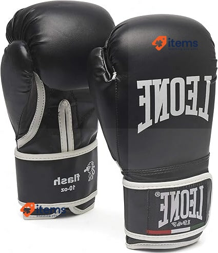Leone 1947 Boxing Flash Gloves For Unisex Adults Black 14 oz LEONE 1947, GN083