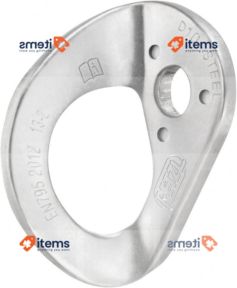 PETZL Heart Of Steel 10mm Alloy D - Shaped Grey Mm Pack Carabiners Hardware 20