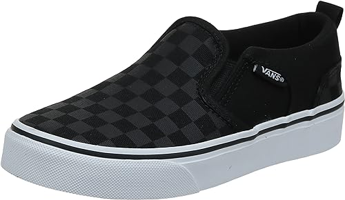 Vans Ward Unisex - Child Sneaker Checker Black 30 EU Kids Yt Asher Trainers UK