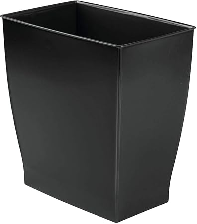 iDesign Mono Rubbish Bin, Plastic, Black, 4-Piece