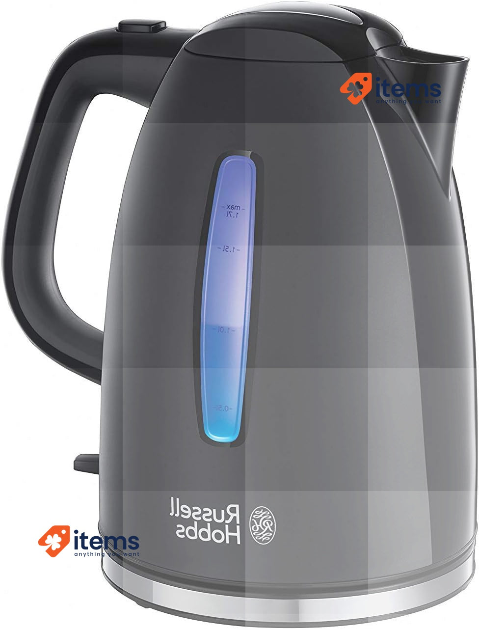Russell Hobbs Textures+ 22591-70 Kettle 1.7 L 2400 W LED Lighting Black