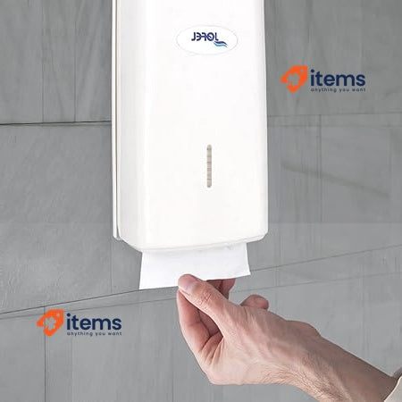 Jofel AF50000 - Plastic Toilet Paper Dispenser White 28,7x14x28.7 Cm HEXOTOL