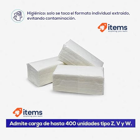 Jofel AF50000 - Plastic Toilet Paper Dispenser White 28,7x14x28.7 Cm HEXOTOL