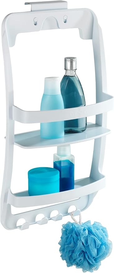 WENKO 8409100 Universal bathroom rack, Polypropylene, 26 x 54.5 x 11.5 cm