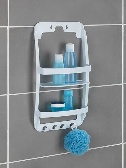 WENKO 8409100 Universal bathroom rack, Polypropylene, 26 x 54.5 x 11.5 cm