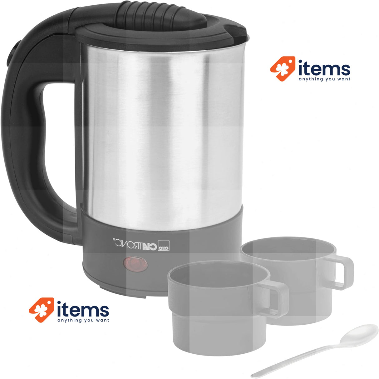 Clatronic WKR 3624 Travel Kettle, Capacity Up To 0.5 Liters, Ideal For 170 ml