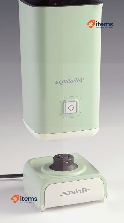 Ariete Capuccinatore 2878, Retro Style Electric Milk Frother 250 ml Green