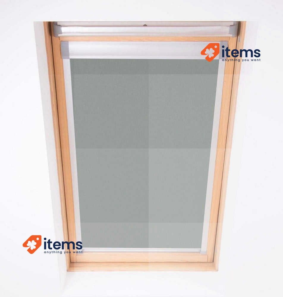 Bloc Skylight Blind For Velux Roof Windows Blockout, Pewter, P04 Window Blinds