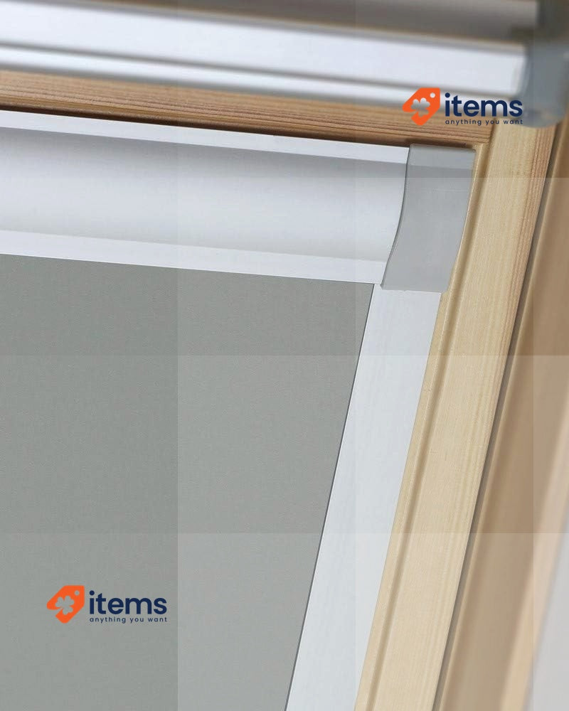Bloc Skylight Blind For Velux Roof Windows Blockout, Pewter, P04 Window Blinds