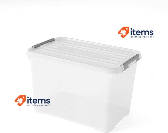 65L Plastic Container, Plastic Box, 60x40x39 CM, CURVER contenitore Handy Plus.
