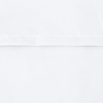 Amazon Basics Pillowcase, 2 Count, Bright White, 80 cm L x 50 cm W