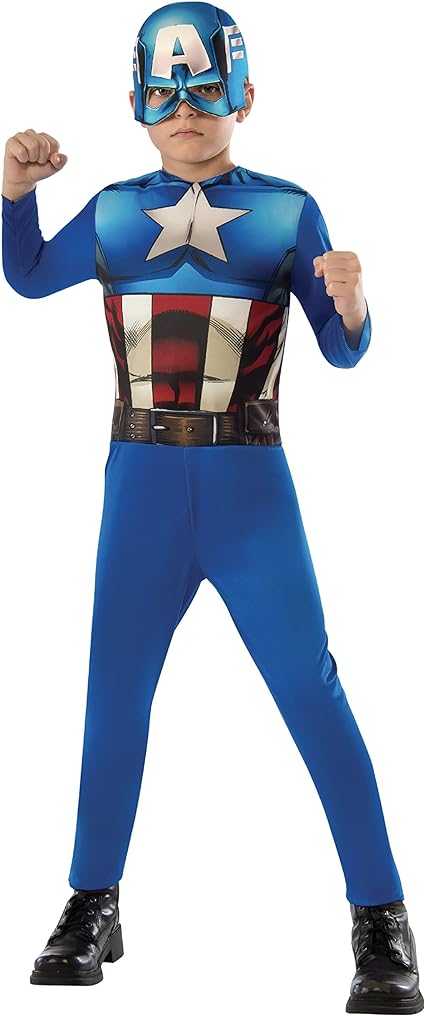 Rubies 610759-S Capitan America Costume Colourful S (3-4 Years)