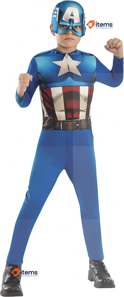 Rubies 610759 - S Capitan America Costume Colourful (3 4 Years) Official Disney