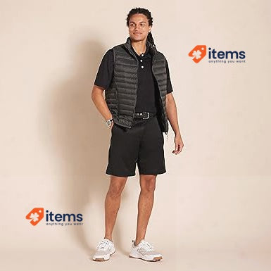 Amazon Essentials Men's Classic - Fit 9 Inch Chino Shorts 23 Cm, Black, 30W 30 W