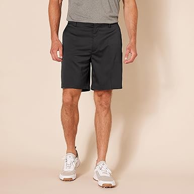 Amazon Essentials Men's Classic-Fit 9 Inch Chino Shorts 23 cm, Black, 30W