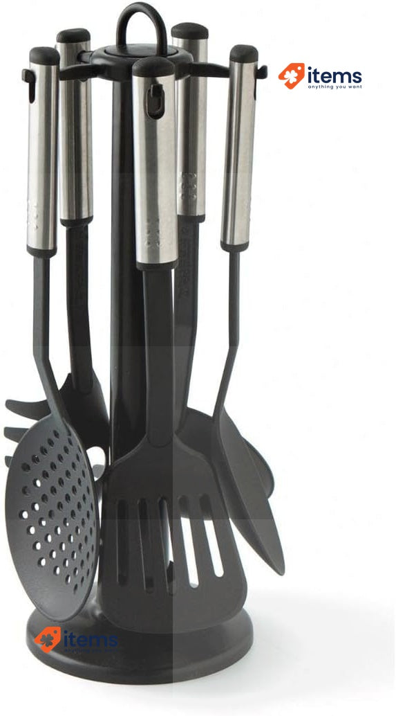 Quid Cambria Stainless Steel Gadget Set 5 Pieces Other Plastics Black Quid Set
