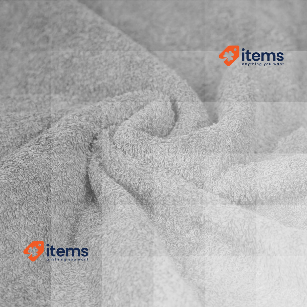 Amazon Basics 6-Piece Bathroom Towel Set 2x Bath Towels, Hand Towels Grey Fade