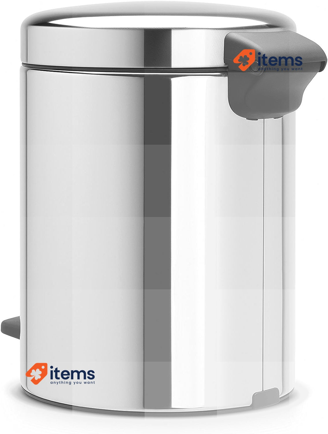 Brabantia 112621 Pedal Bin Silver 5 L Newicon Bucket Brilliant Steel