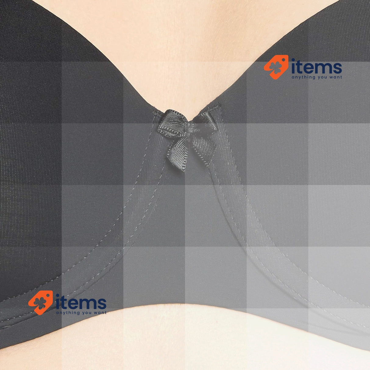 Iris & Lilly Womens Microfibre Strapless Bra Hook and Eye Black, Size 34D (90D)