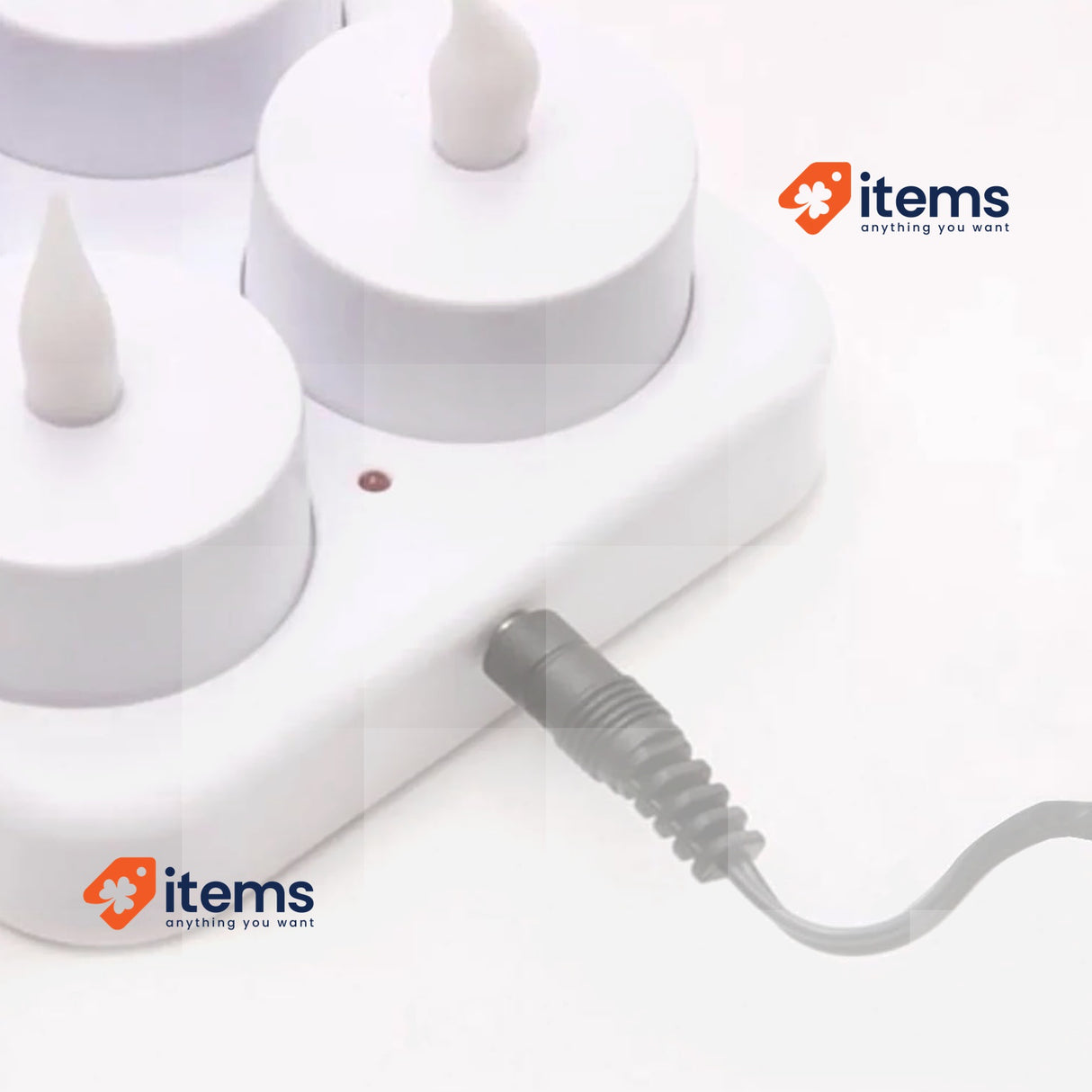 EXTSUD 12 LED Flameless Candles, Rechargeable Battery Operated White Candle Pcs