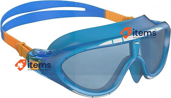 Speedo Unisex Hydropulse Swimming Goggle For Kids Age 6 - 14, Blue And Yellow