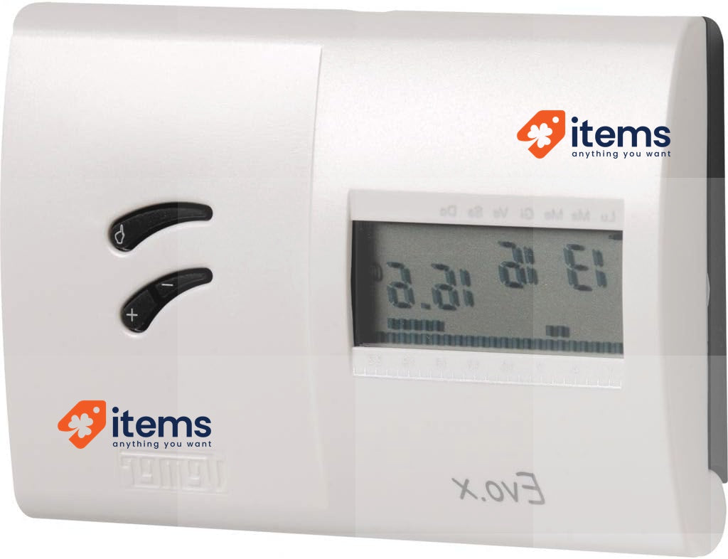 VEMER VN118600 EVO.X - Weekly Programming, Battery Power, White Wall-mounting