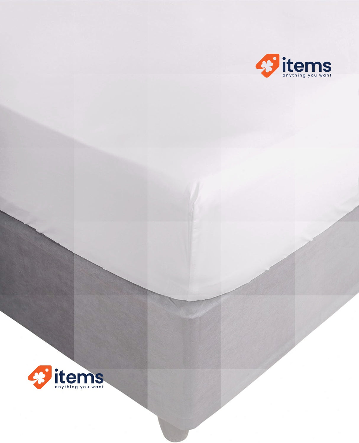 Miracle Home Fitted Sheet, 50% Cotton & 50% Polyester 105 x 200 cm Ecru Elastic