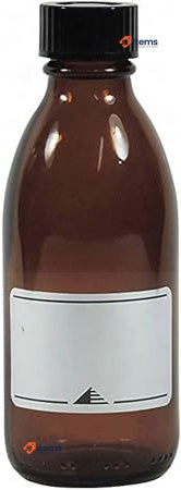 Viva Haushaltswaren Apothecary Brown Glass Bottle Including Writable Label 100ml