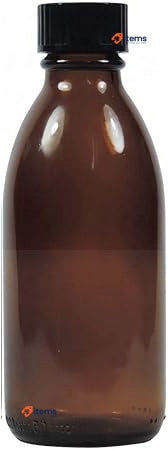 Viva Haushaltswaren Apothecary Brown Glass Bottle Including Writable Label 100ml