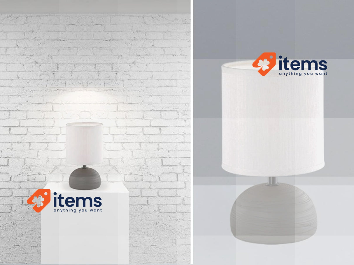 Reality Leuchten R50351026 Table Lamp, Ceramic, Brown, 14.0x14.0x23.0 cm