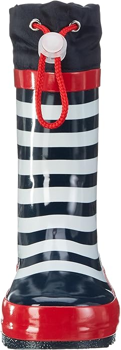 Playshoes Unisex Kid Wellies Rain Boot Botas Blue Navy White, Size 2 UK (33 EU)