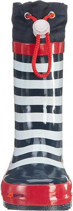 Playshoes Unisex Kid Wellies Rain Boot Botas Blue Navy White, Size 2 UK (33 EU)