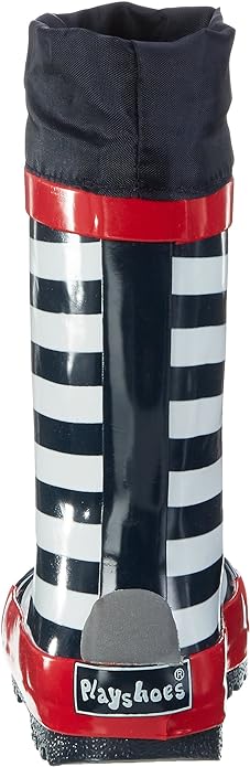 Playshoes Unisex Kid Wellies Rain Boot Botas Blue Navy White, Size 2 UK (33 EU)