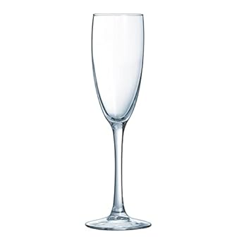 Arcoroc L1351 Arc Vina Champagne Flute, 190mL Capacity, Pack of 6