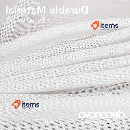 Deconovo Rectangular Faux Linen Tablecloth 150x150 cm - Elegant, White