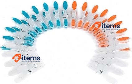 Beldray LA028259TQ Laundry Pegs Durable Clothespins 24 - Pack Soft Ergonomic