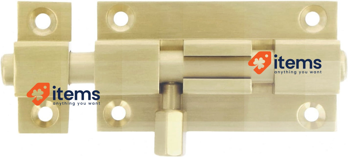 Amig Overlap Pin Mod.700 40×37 Mm - Security Latch For Doors, Brass Finish, 37MM