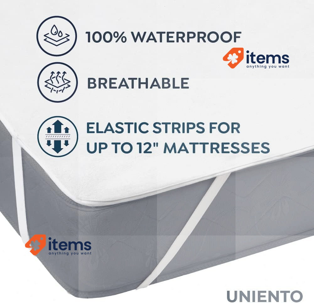 Waterproof Mattress Protector King Size 160x200 Cm Breathable Soft Touch Dust