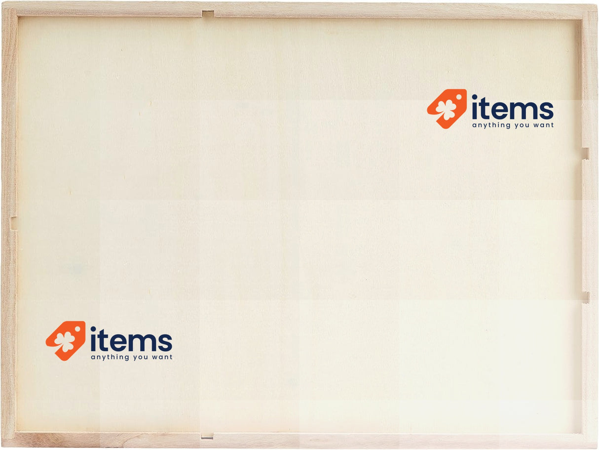 Artemio Wooden Storage Box with Drawers-Beige, 35 x 15 x 26 cm, Wood, Brown