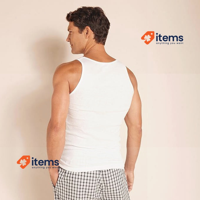 Amazon Essentials Men s Tank Vests White Pack Of 6 XS Black/Grey Men's Heather
