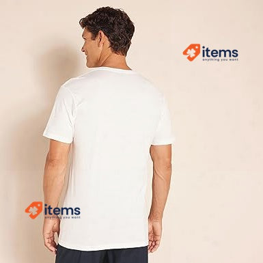 Amazon Essentials Men's V - Neck Undershirt, Pack Of 6 Set 6, White V-Neck
