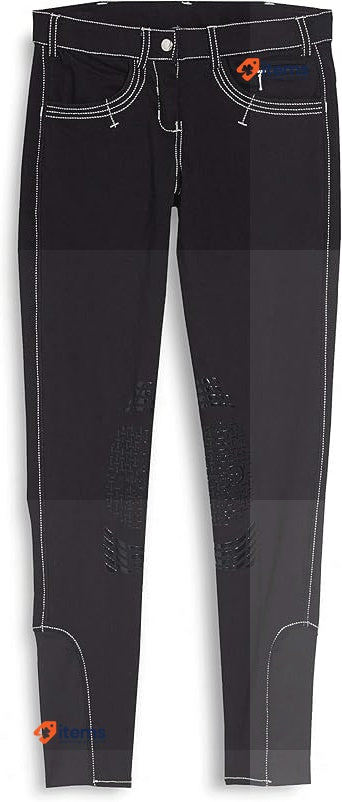 Kerbl Men Basicplus Riding Pull ON Trousers Schwarz 44 Size Reithose F R Herren