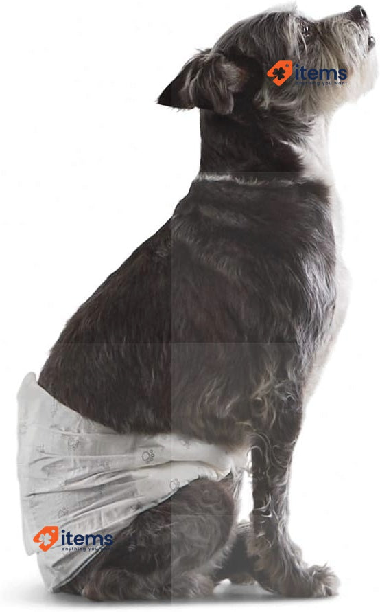 Amazon Basics Male Dog Wrap, Disposable Diapers, Small, Pack of 30, White