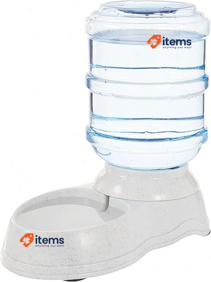 Amazon Basics Dog and Cat Water Feeder Small 1 Gallons (3.8 liters) Transparent