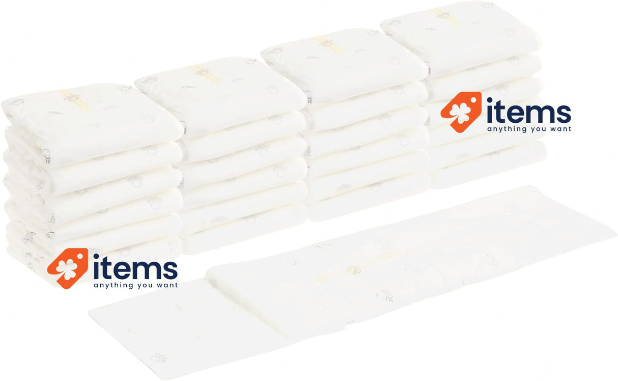 Amazon Basics Set of 30 Disposable Showers for Male Dog, Size XS, White