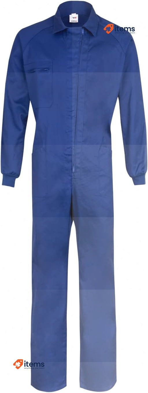 VELILLA 214, Italian Model Jumpsuit, Blue, Size 50 (Spain)
