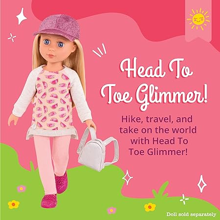 Glitter Girls Glitter Girls Doll Clothes Watermelon Tunic Outfit Hat & Backpack