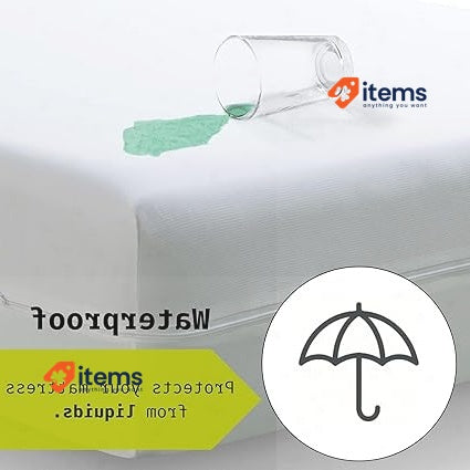 Tural Mattress Encasement 80x200cm Single Size Anti-dust mite, Waterproof